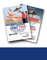 Buy tickets for flights and events